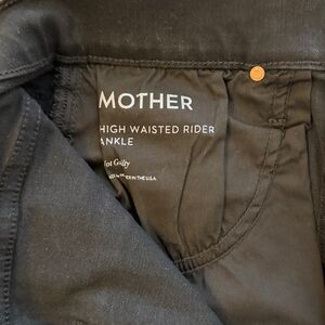MOTHER Black High Waisted Jeans